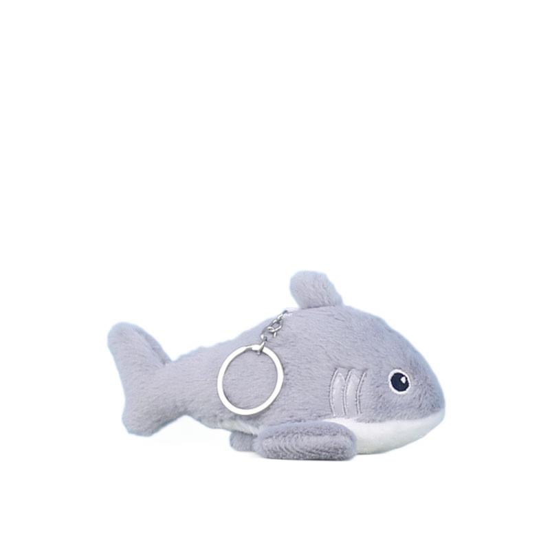Cute Shark Plush Keychain Toy For Students Bag Decor Gift