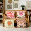 Cartoon Flowers Fashion Art Cushion Cover For Pillow Printing Sofa Decoration Home Car Room Coffee Shop Office Nordic Simplicity