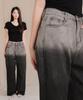 Ellamo 55_2 Women'S Two-Tone Washed Wide Denim Pants (Basic/Long)_Dark Denim