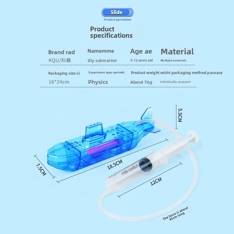 Simulations-U-Boot-Montagemodell Experimentelles Materialset Kinderspielzeug