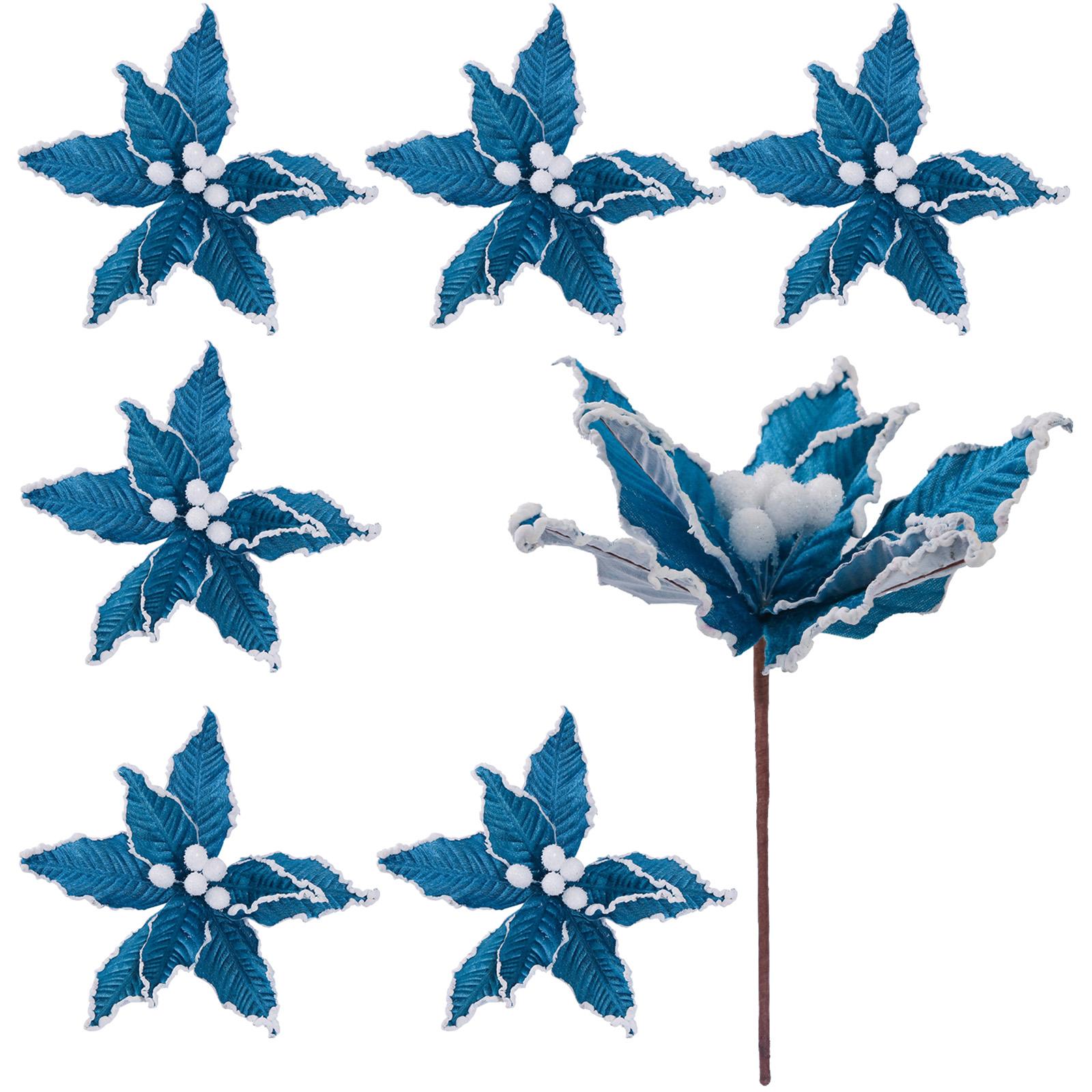 

Украшение для рождественской елки Искусственный цветок DIY аксессуары Праздничная атмосфера Вставка для елки One Size