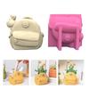 Backpack Rabbit Succulent Pot Mold for DIY Concrete Flower Pots Resin Mold Pen Holder Resin Mold Desktop Decoration Home