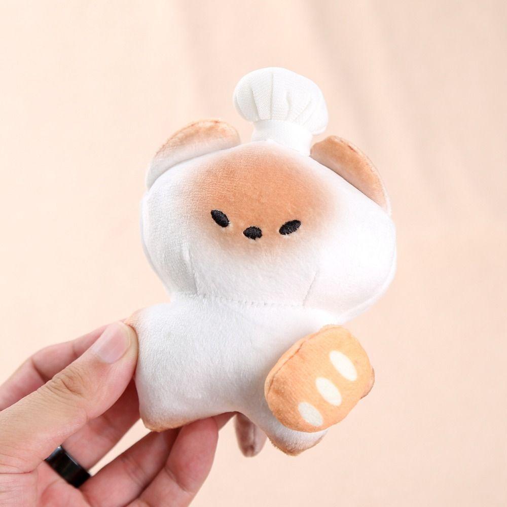 PP Cotton Animal Bread Cat Keychain Collection Stuffed Animal Bag Pendant  Jewelry Accessories