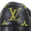 Excellent LOUIS VUITTON Low cut sneakers Luxembourg black leather 8.5 1A9JD4 Used