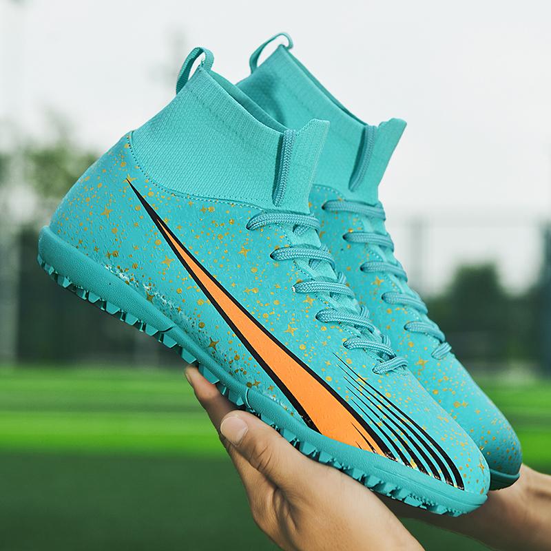 

New High-Top Football Shoes Unisex Sports Shoes Non-Skid Traction Male Female Large Size Comfortable Running Shoes for Breathable 35