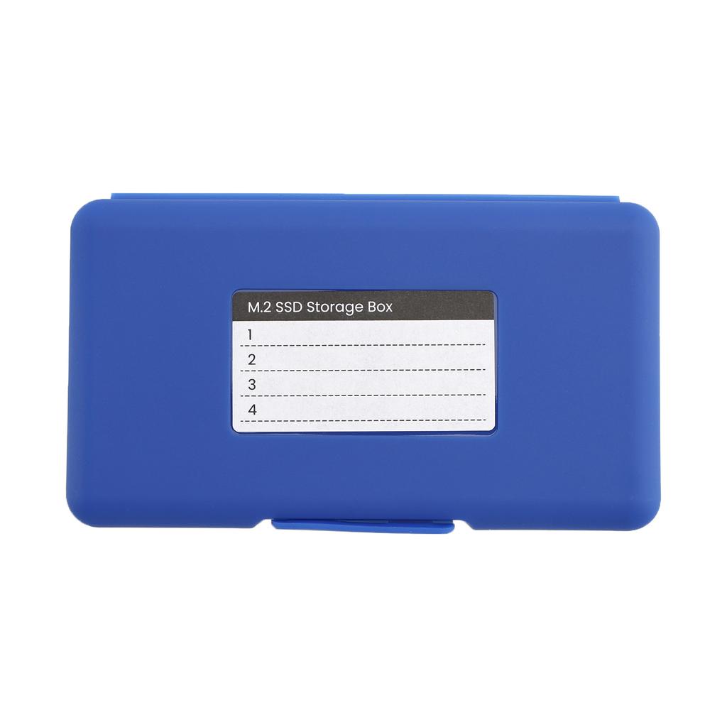 M2 Hard Drive Protection Box Storage Box Solid State Drive Box Shockproof Blue