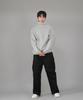 Seinteukeulu Warm-Up Loose Fit Brushed Turtleneck Plain Sweatshirt Wlp-839 Gray