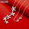 Exquisite 925 Sterling Silver Snowflake Pendant Necklace - Fine Wedding Jewelry