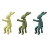3PCS Plastic Rabbit Shaped Plant Stem Support Decorative Hydroponic Stabilizer  Vase Plant Decor