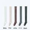 Women's High-Top Over-the-Knee Socks: Autumn/Winter, Solid Color, Micro-Pressure, Enhanced Appearance