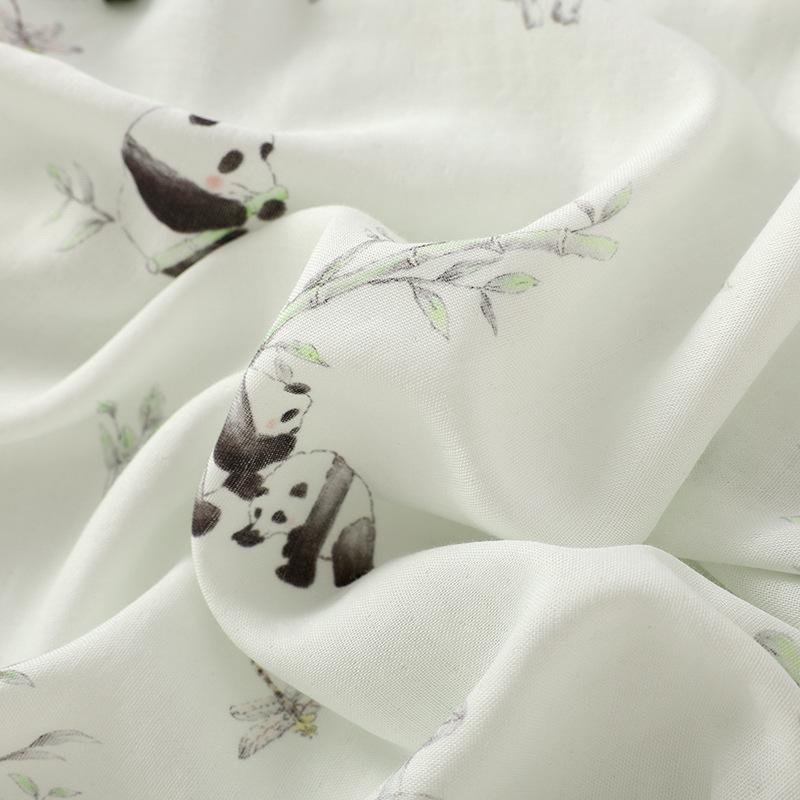 Baumwoll-Bambus-Pyjama mit neun Ärmeln für Damen - Kühl, lockere Passform für Frühling/Sommer, für drinnen und draußen