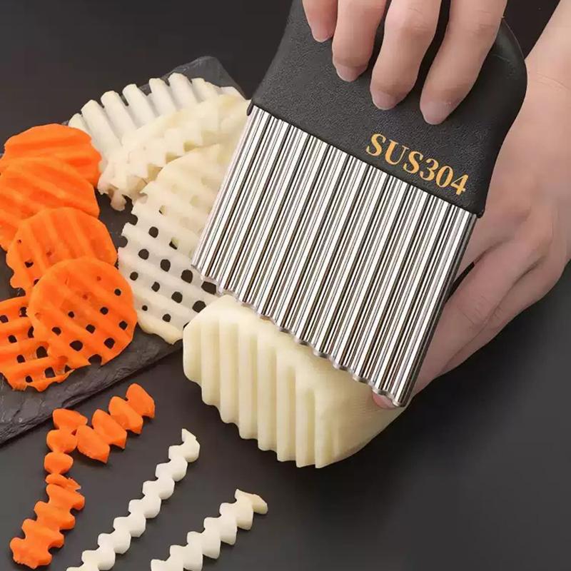 Wolf Potato Slicer Stainless Steel Corrugated Potato Slicer French Fry Cutter