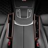 Car Seat Gap Filler Universal Leather Car Seat Pocket Organizer for Coins- Cards