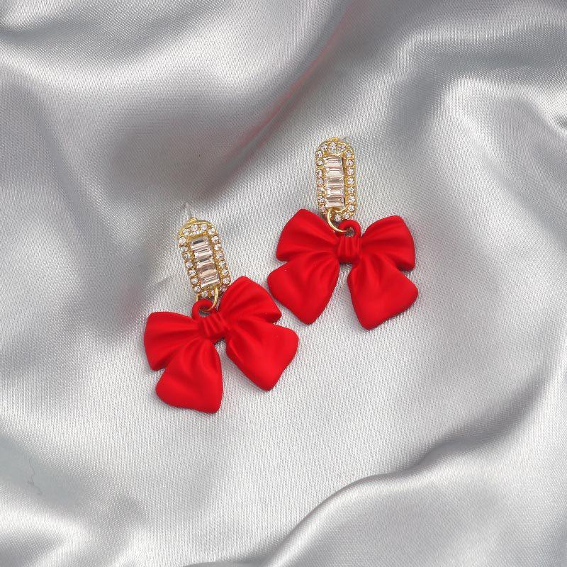 New High-end Atmosphere Decoration Shine Fashion Women Temperament Personality Exaggerated Earring Wedding Jewelry Birthday Gift
