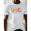 European Sizes Big & Tall Men's Summer T-Shirt - Mason Graphic Print, Casual Short Sleeve Tee, Breathable