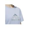 Adidas Logo Print Sports Training Short Sleeve T-Shirt Women Tops Purple IN2801