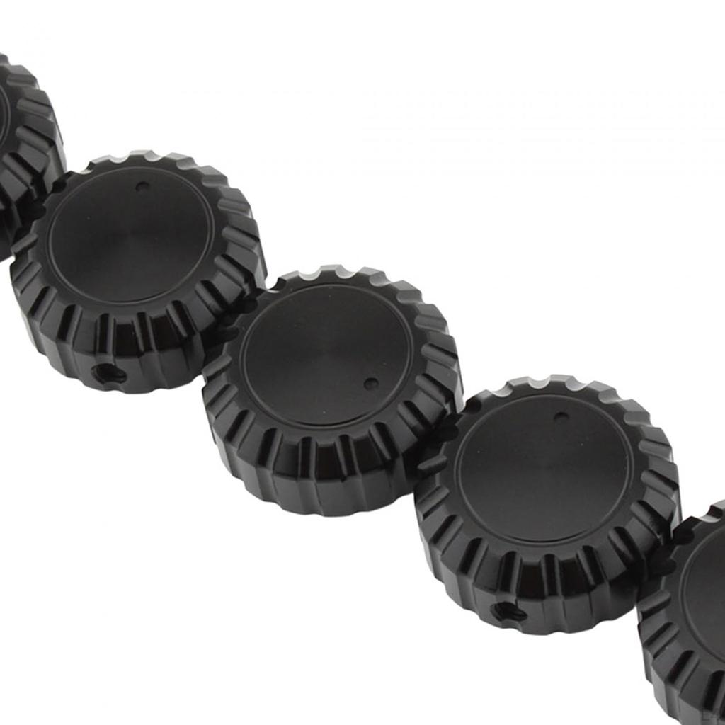 5 Pieces Stereo Knobs Aluminum Alloy Motorbike for Honda GL1500 Premium