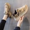 2025 New Women's Platform Shoes Lightweight Height-enhancing Casual Sneakers Spring Outdoor Versatile Fashion Vulcanized Shoes