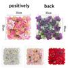 1PC 35cm Color Artificial Rose Flower Wall Panels Faux Rose Flower Row Stage Backdrop Layout Wedding Proposal Party Home Decor