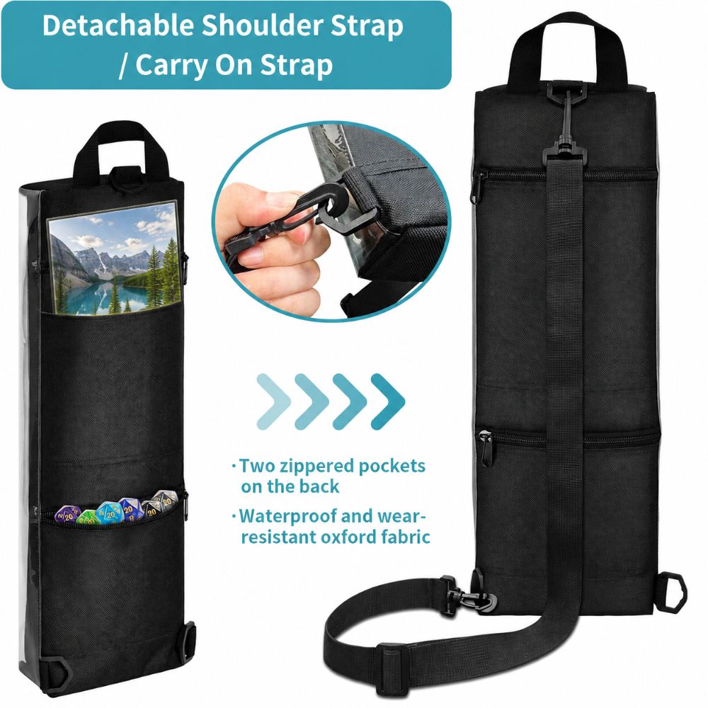 Large Capacity Gaming Playmat Case Shoulder Strap Playmat Carrying Case  Card Game Accessories