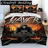 Slayer Heavy Metal Band Musik Bettdecke Bettwäsche-Set, Bettbezug Bett-Set Steppdeckenbezug Kissenbezug, King Queen Size Bettwäsche-Set Geschenk0