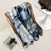 Autumn And Winter Warm Silk Wool Big Scarf For Women'S High End Double Sided Double Color Silk Wool Scarf Fashion Shawl