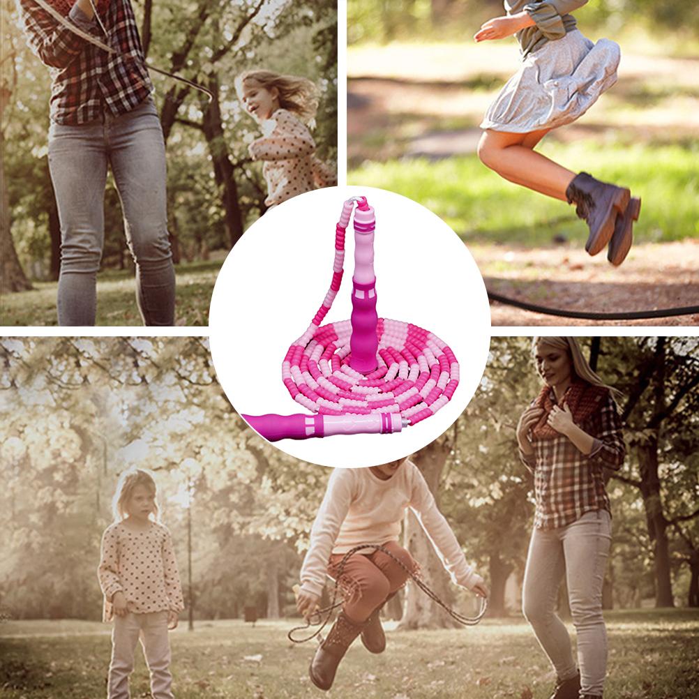 Jump Rope Adjustable Free Segmented Soft Beaded Skipping Rope Fitness Jump Rope for Kids Adults