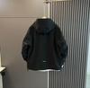 Men's Cotton-Padded Windbreaker: Hooded, Solid Color, Casual Loose-Fit Jacket for Autumn/Winter