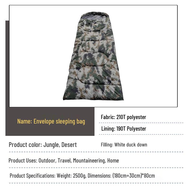 Yilan Outdoor Camouflage Envelope Sleeping Bag