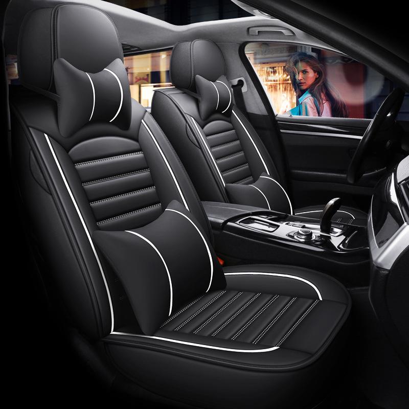 A1 Full Leather Car Seat Cushion - Universal Sport Design