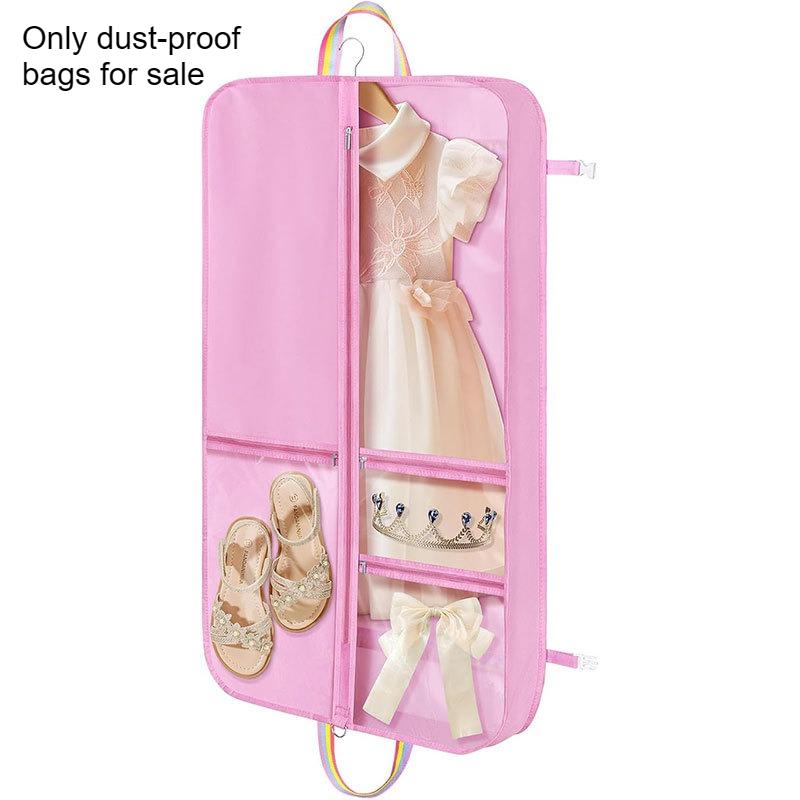 Dance Costume Storage Bag with Multiple Zipper Pockets Semi-Transparent Dust Cover Waterproof Garment Bag 60x100cm розовый 5480₽