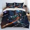 Zestaw pościeli 3D HD StarCraft Gra Gamer PC, Poszwa na kołdrę Zestaw do łóżka Poszwa na kołdrę Poszewka na poduszkę, Zestaw pościeli w rozmiarze king queen dla dzieci