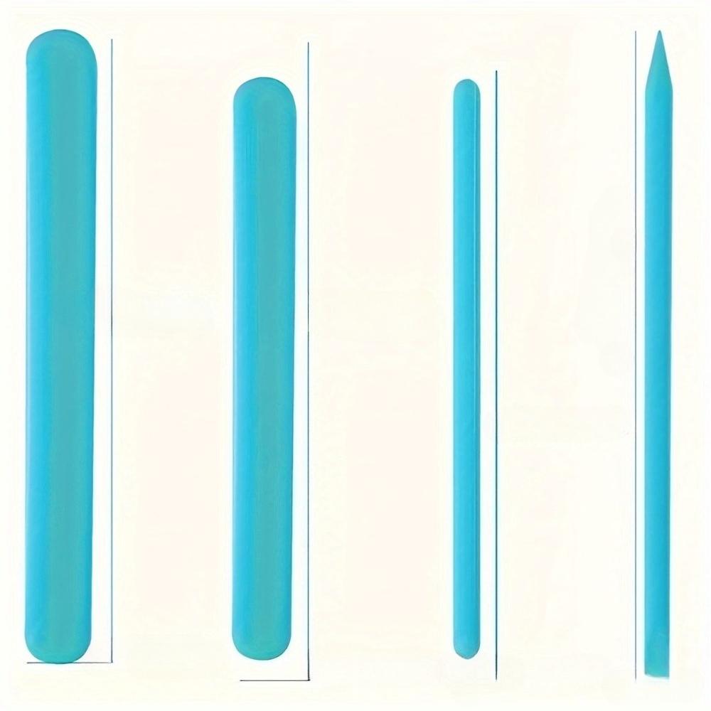 

Silicone Epoxy Stirring Sticks, Reusable Resin Stirrers, Liquid Paint Mixing Tools for DIY Crafting, Durable and Easy To Clean Blue Stirring Stick 4pcs