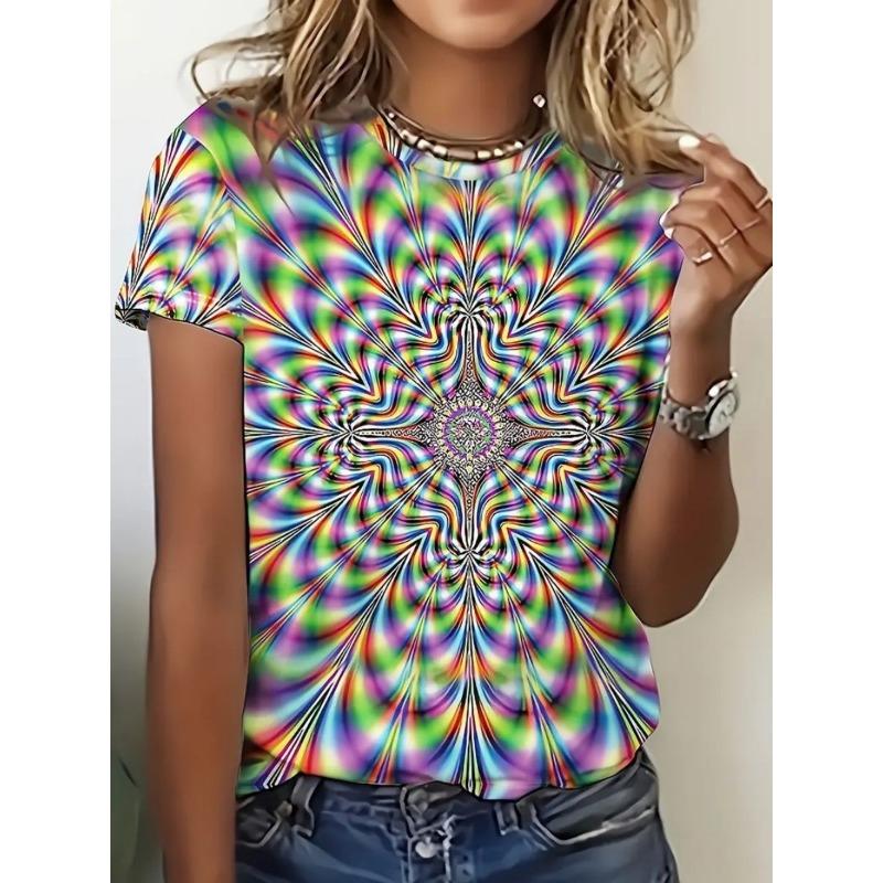 Women's T-shirt with Striped Pattern