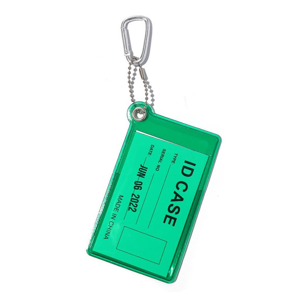 

Trendy ID Card Case Keyring Portable Bag Keychain Practical Backpack Pendant Decoration Gifts зелёный