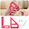 3D Multi-Angle Metric/Inch Measuring Ruler 45/90 Degree Aluminum Alloy Square Protractor High Precision Layout Measuring Tools