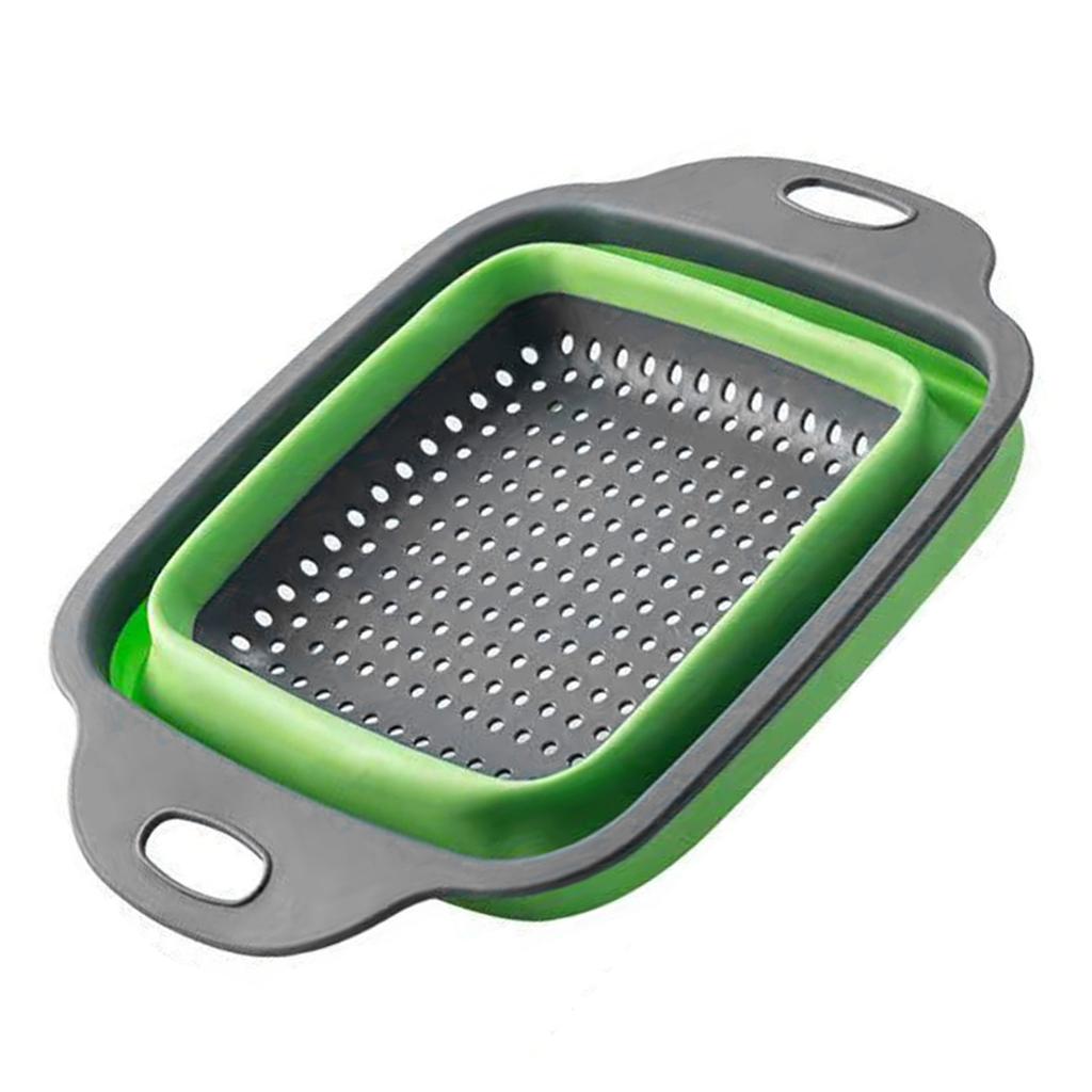 Folding Collapsible Colander Easy Storage Draining Safe Colander Strainer for Vegetable Kitchen
