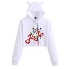 JOJO's Bizarre Adventure Anime Cat Ear Cropped Women's Hoodie