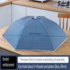 Insulated Blue Starry Sky Pattern Winter Folding Vegetable Cover Round Large Cap Vegetable Cover Food Cover Dust Cover Home Dining Table Cover