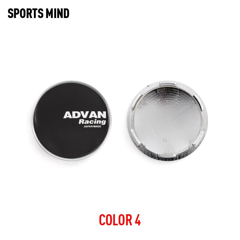 4PCS/lot 6 COLORS 68MM ADVAN RACING Car Wheel Center Hub Caps Car Refitted Emblem Logo Dust-Proof Cover