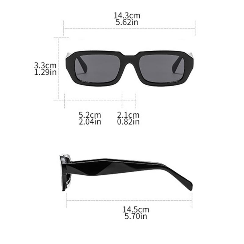 Non-polarized Classic Square Sunglasses Unisex Fashion Sun Glasses Female Eyewear