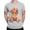 Cute Golden Retriever Graphic 100 Cotton TShirt Gloden Retirever Tops Tees For Unisex