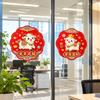 10 pcs Imitation Embroidery Sheep Window Sticker Blessings Cartoon Cute Goat Year DIY Sticker Wealthy Fortune Exquisite