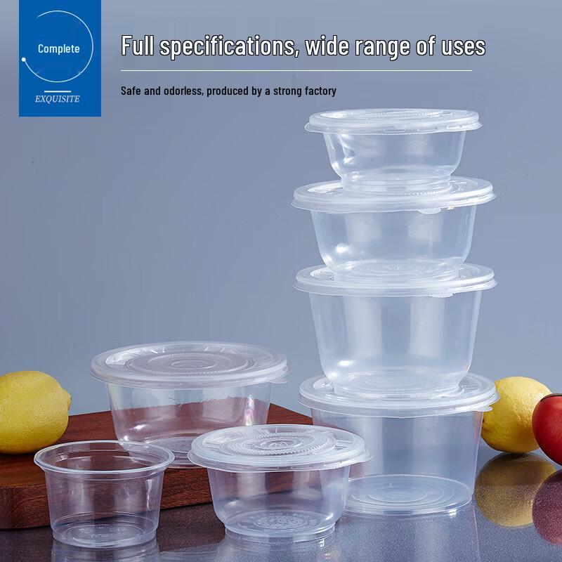 Shandi Disposable Plastic Bowls with Lids