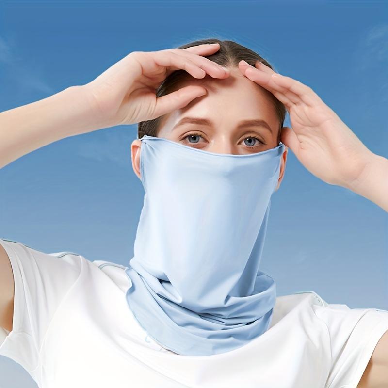 Summer Long Sun Protection Mask, Neck Protection, Cycling Sun Protection, UV Protection, Ear Hanging Mask, Thin Breathable Small