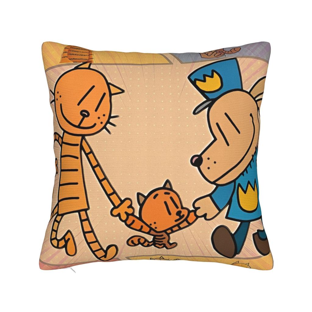 Dog Man Comic Pillow Cover Accessories Printing Cushion Cover Decor  Pillow Case Cover Seat Multiple Sizes