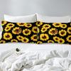 Sunflower Three-Piece Quilt Cover 3D Digital Printing Bedding Set Flower Butterfly Bed Cover