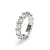 4mm Prong Setting Tennis Ring Silver