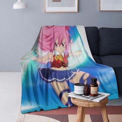 Fairy Tail Blankets Soft Warm Flannel Throw Blanket Bedspread for Bed Living Room Picnic Travel Home Couch
