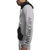 Nike Harf Baskılı Kapüşonlu Amerikan Sweatshirt Raglan Sweatshirt Erkek sweatshirt Gri CK2852-092